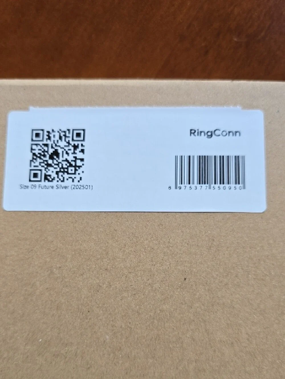 RingConn Gen 2 Ultra-Thin Silver Smart Ring Size 9- Activity & Sleep Tracker
